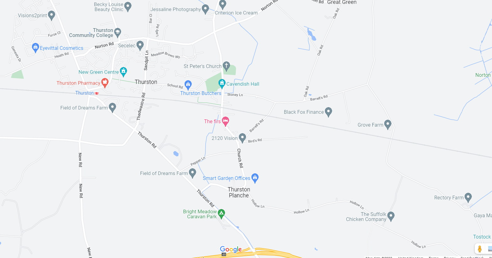 Map of Blackbourne, Elmswell